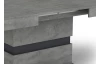Jedálenský stôl Nestor 160x90 cm, betón / grafit, rozkladací
