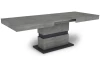 Jedálenský stôl Nestor 160x90 cm, betón / grafit, rozkladací