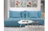 Rohová sedacia súprava Alcamo, tyrkysovo-modrá látka