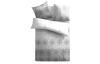 Obliečky Essencia 140x200 cm,  šedo-biele ornamenty, bavlnený satén