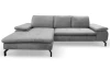 Rohová sedacia súprava Vespa, svetlo šedá látka, ľavý roh