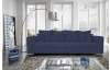 Široká pohovka Rosa, tmavo modrá látka