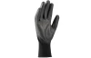 Pracovné rukavice (2 ks) Buck 10, čierna s PU nástrekom