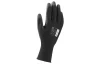 Pracovné rukavice (2 ks) Buck 10, čierna s PU nástrekom