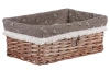 Prútený košík Eman, hnedý stredný
