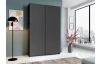 Šatníková skriňa Fast, grafitovo šedá