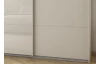 Šatníková skriňa Kulmbach, šírka 271 cm/výška 229 cm, béžová/sklo