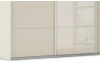 Šatníková skriňa Kulmbach, šírka 271 cm/výška 229 cm, béžová/sklo