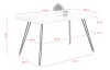 Jedálenský stôl Jennifer 140x80 cm, biely lesk