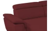 Sedacia súprava Braga 3A, tmavo červená látka, tvar ľavé U