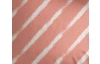 Obliečky Estella 200x200 cm, pruhované lososové,  renforcé