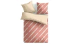 Obliečky Estella 200x200 cm, pruhované lososové,  renforcé
