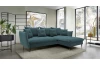 Rohová sedacia súprava Glam, petrolejová látka, pravý roh