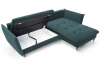 Rohová sedacia súprava Glam, petrolejová látka, pravý roh