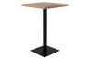 Barový stôl Quadrato 70x70 cm, dub artisan/černý