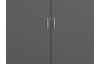 Rohová šatníkova skriňa Case, tmavo šedá
