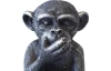 Dekoračná soška Tri múdre opice 31 cm, čierna