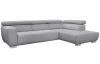 Rohová sedačka 7589, svetlo šedá, pravý roh, bez výsuvnej funkcie