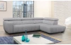 Rohová sedačka 7589, svetlo šedá, pravý roh, bez výsuvnej funkcie