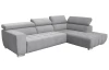 Rohová sedačka 7589, svetlo šedá, pravý roh, bez výsuvnej funkcie