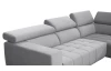 Rohová sedačka 7589, svetlo šedá, pravý roh, bez výsuvnej funkcie