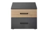 Nočný stolík Laurie, grafit/dub