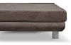 Rohová sedacia súprava Lotos, hnedá látka, pravý roh