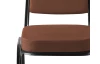 Jedálenská stolička Jazz, hnedá látka