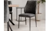 Jedálenská stolička Lille, antracitová vintage optika kože