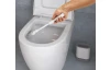 WC kefa plochá so stojanom Cleany, biela/šedá