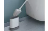 WC kefa plochá so stojanom Cleany, biela/šedá