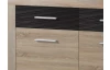 Komoda Cancan SB, dub sonoma/sivá pínia