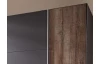 Šatníková skriňa Lotto, grafitová/bahenné dub