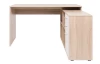 Rohový písací stôl London, dub sonoma/biela