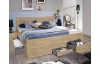 Posteľ Isotta 140x200 cm, dub sonoma