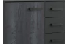 Komoda Göteborg, šedá vintage oceľ