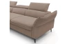 Rohová sedacia súprava Mango, svetlo hnedá látka, ľavý roh