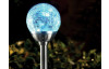 Solárna lampa Guľa, efekt praskliny, 34 cm