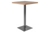 Barový stôl Quadrato 70x70 cm, dub sonoma/nerez