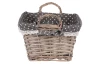 Prútený košík s ušami Willow, šedý
