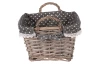 Prútený košík s ušami Willow, šedý