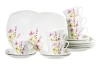 Kávový servis (18 dielov) Malve, motív letné kvety