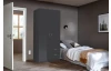 Šatníková skriňa Case, 91 cm, tmavo šedá