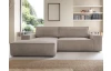 Rohová sedacia súprava Fiorina M, béžová štruktúrovaná látka, ľavý roh