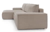 Rohová sedacia súprava Fiorina M, béžová štruktúrovaná látka, ľavý roh