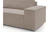 Rohová sedacia súprava Fiorina M, béžová štruktúrovaná látka, ľavý roh