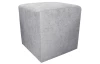 Taburet Bali, 40x40 cm, svetlo šedá látka