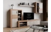 Obývacia stena Pico, dub jantárový/béžová kašmír, s osvetlením