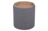 Taburet zmeniteľný na odkladací stolík Turner, stredne šedá látka
