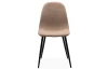 Jedálenská stolička Alisa, svetlo hnedá štruktúrovaná látka